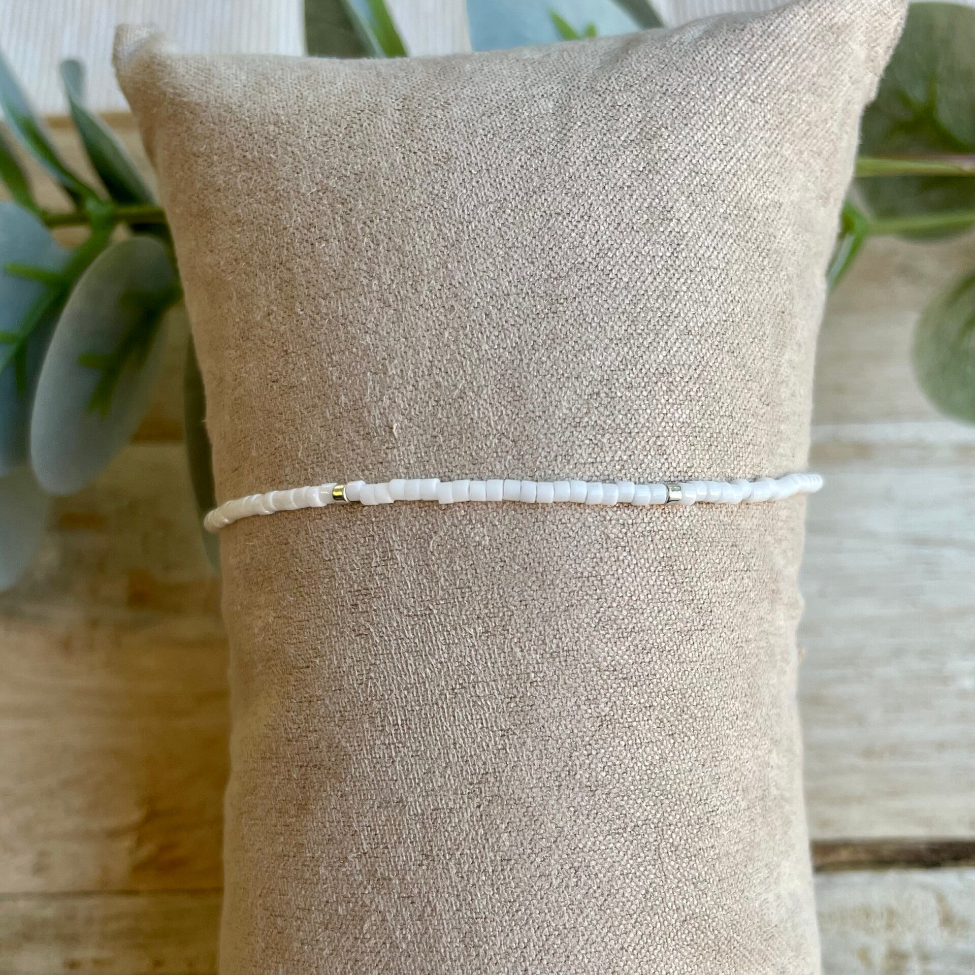 Armbandenset white/pink