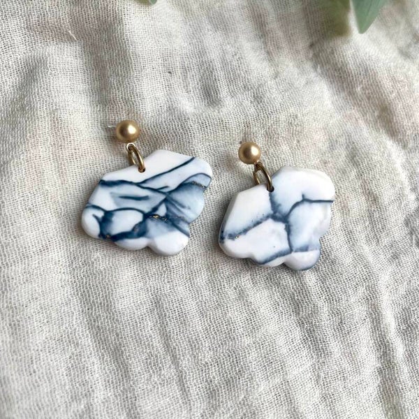 Nube marble zwart wit