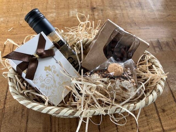 Wijnpakketje chocola en nougat