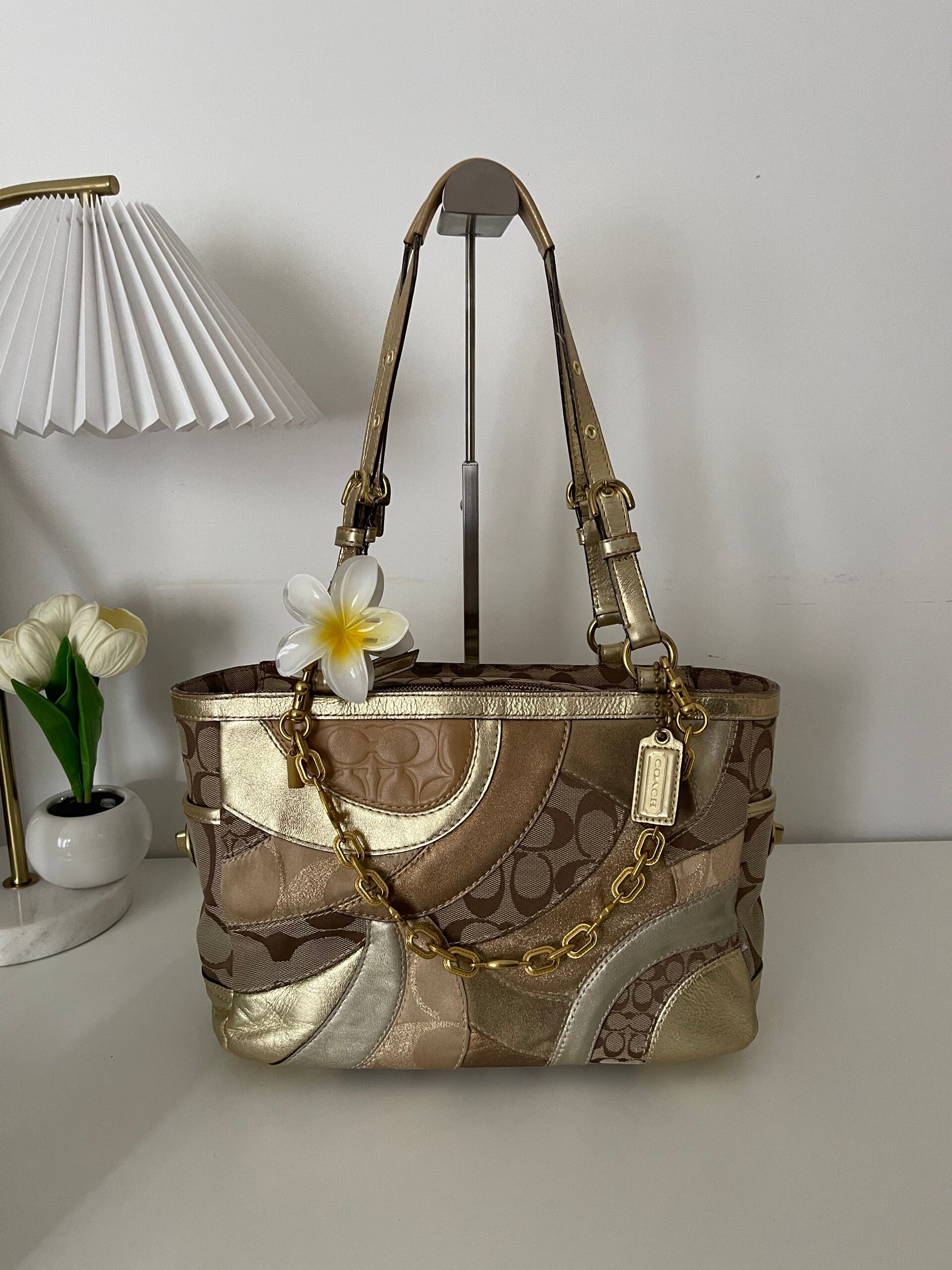 Coach Mosaic Patchwork Tote