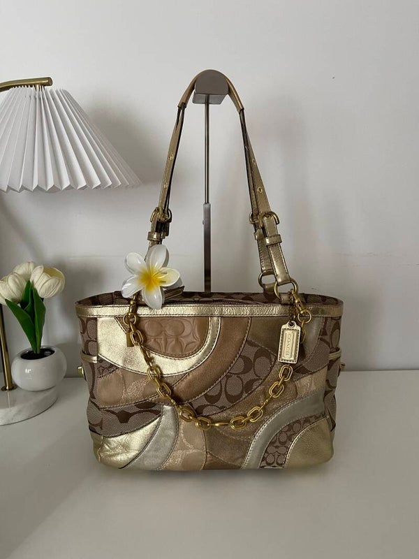 Coach Mosaic Patchwork Tote