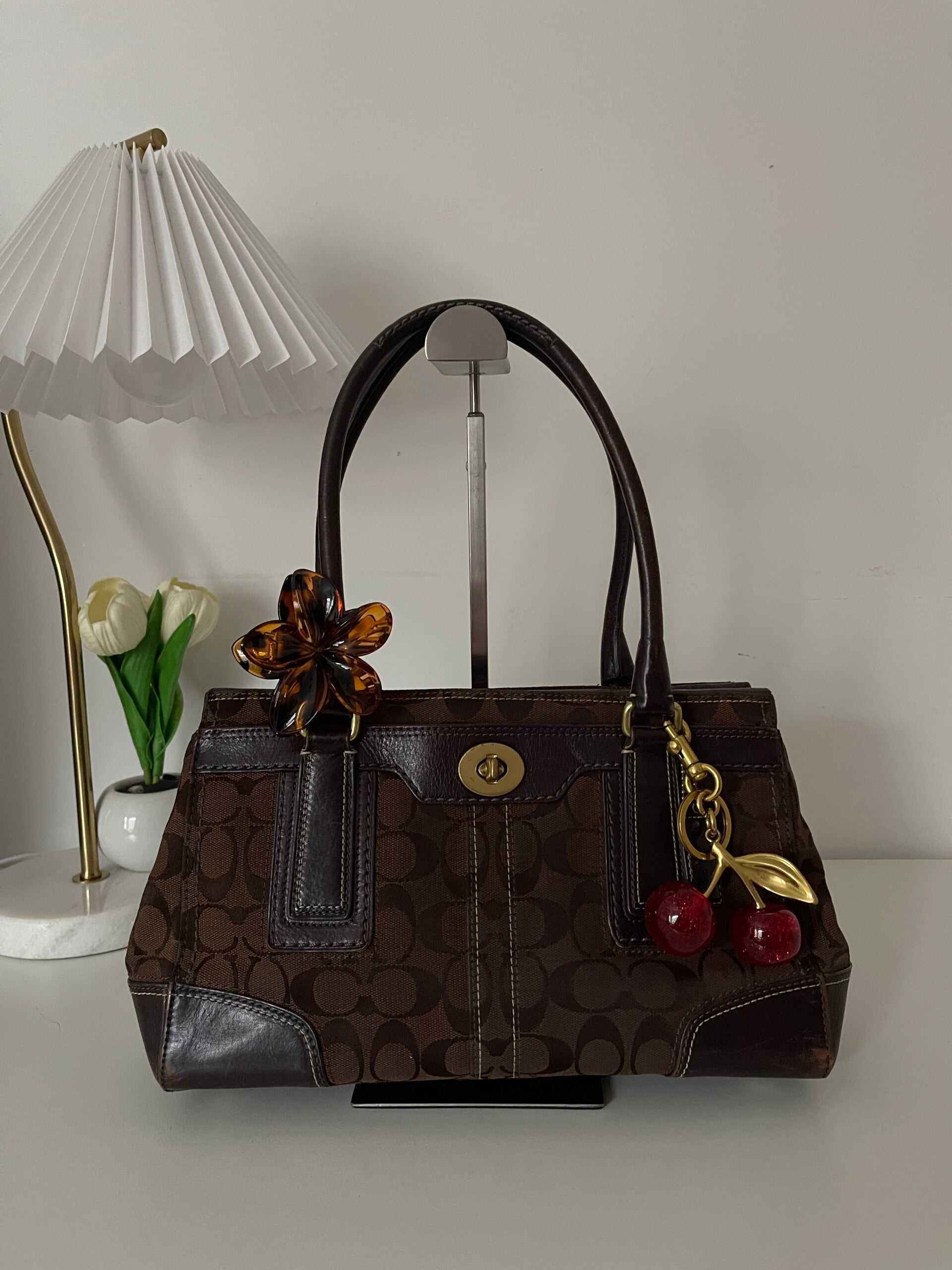 Coach Hamptons Signature Jacquard Shoulder Bag