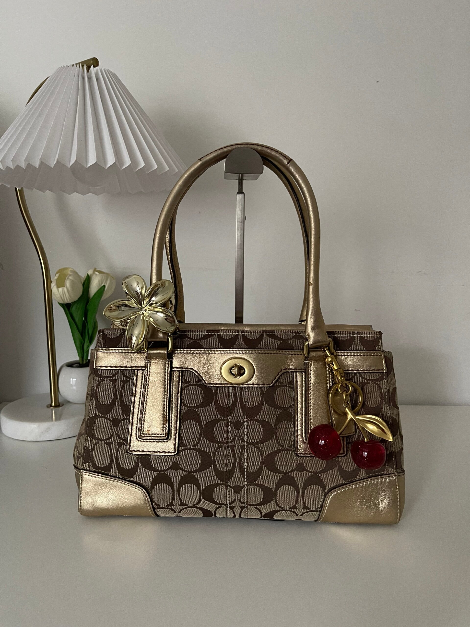 Coach Hampton Signature Jacquard Tote