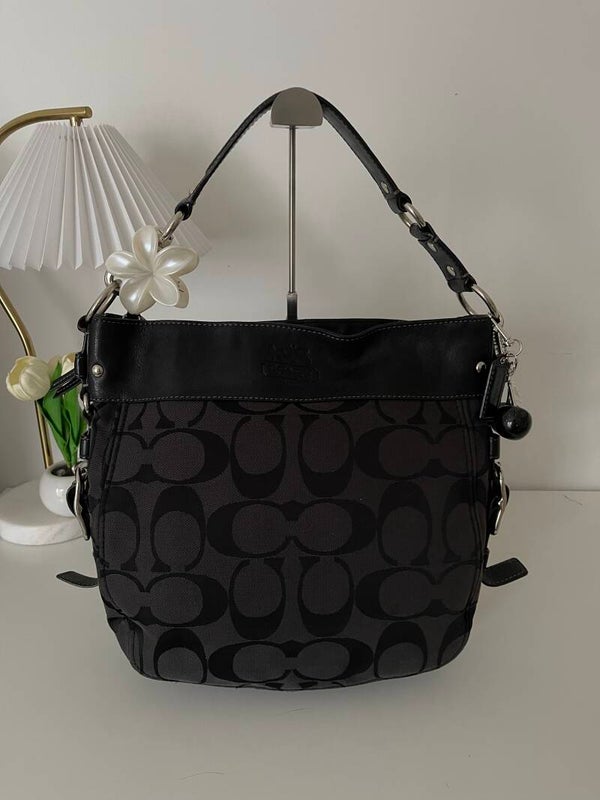 Coach Zoe Signature Convertible Hobo Bag