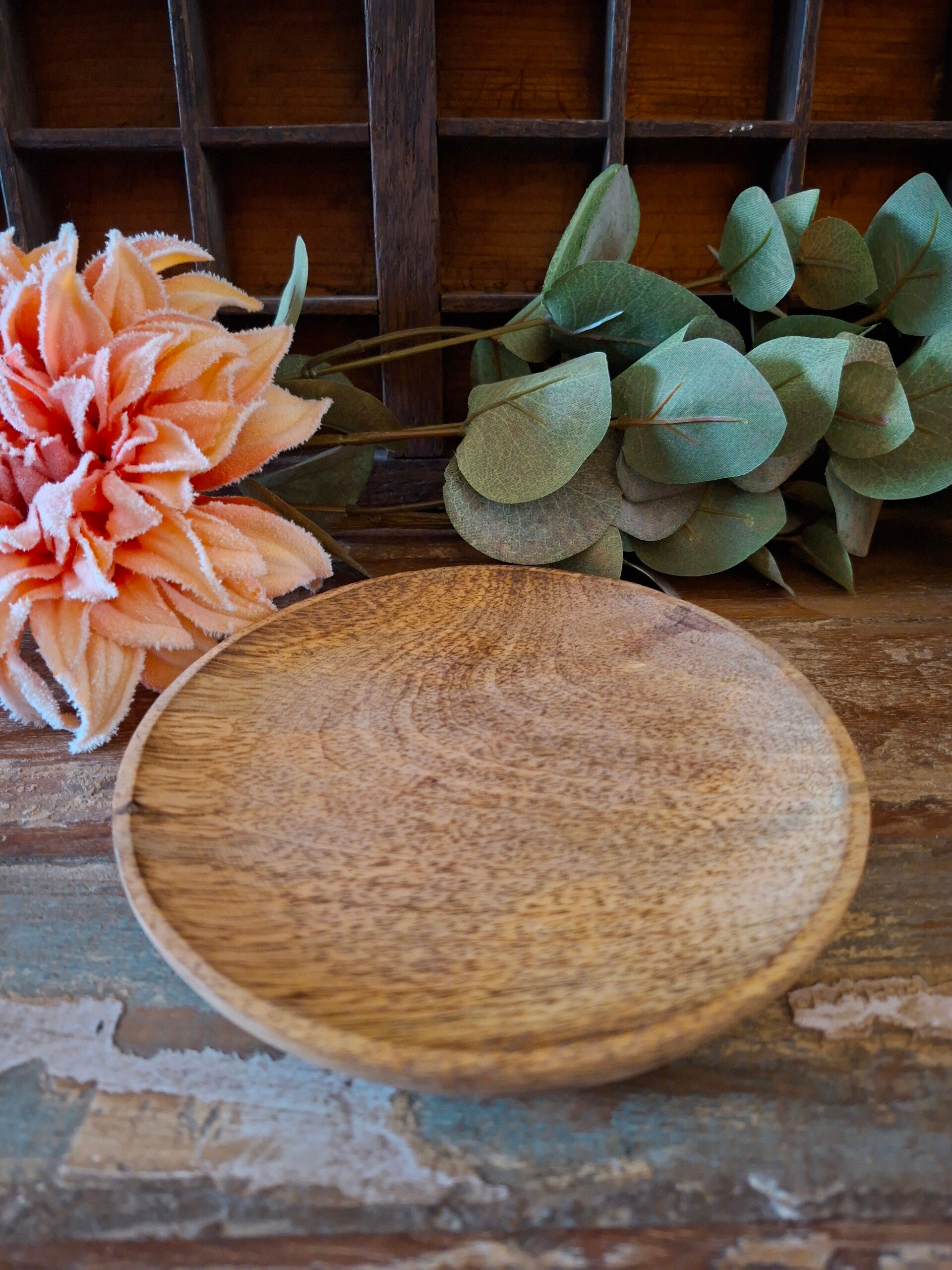 Massief houten schaaltje D15cm