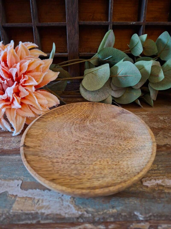 Massief houten schaaltje D15cm