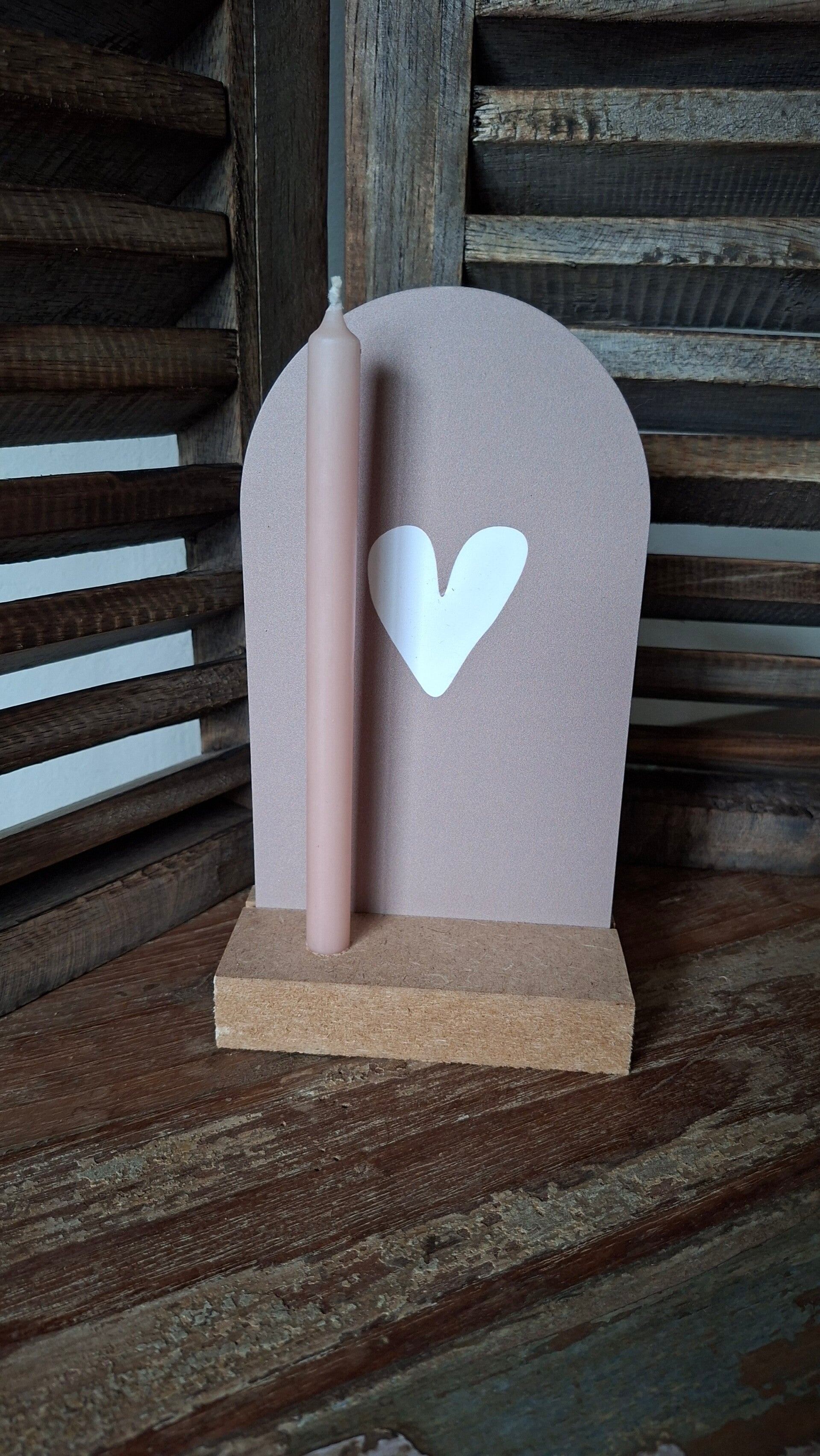 Gedenkplekje Hart oud roze