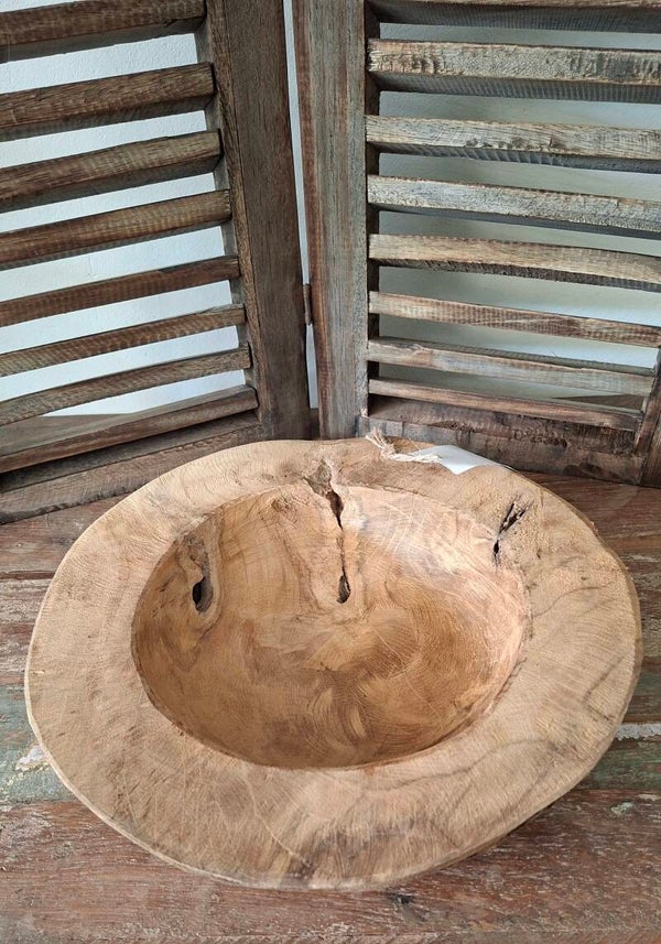 Grote houten schaal