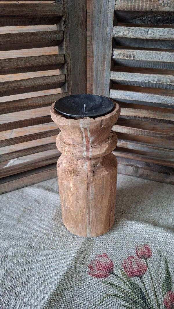 Kandelaar hout maat L H23cm