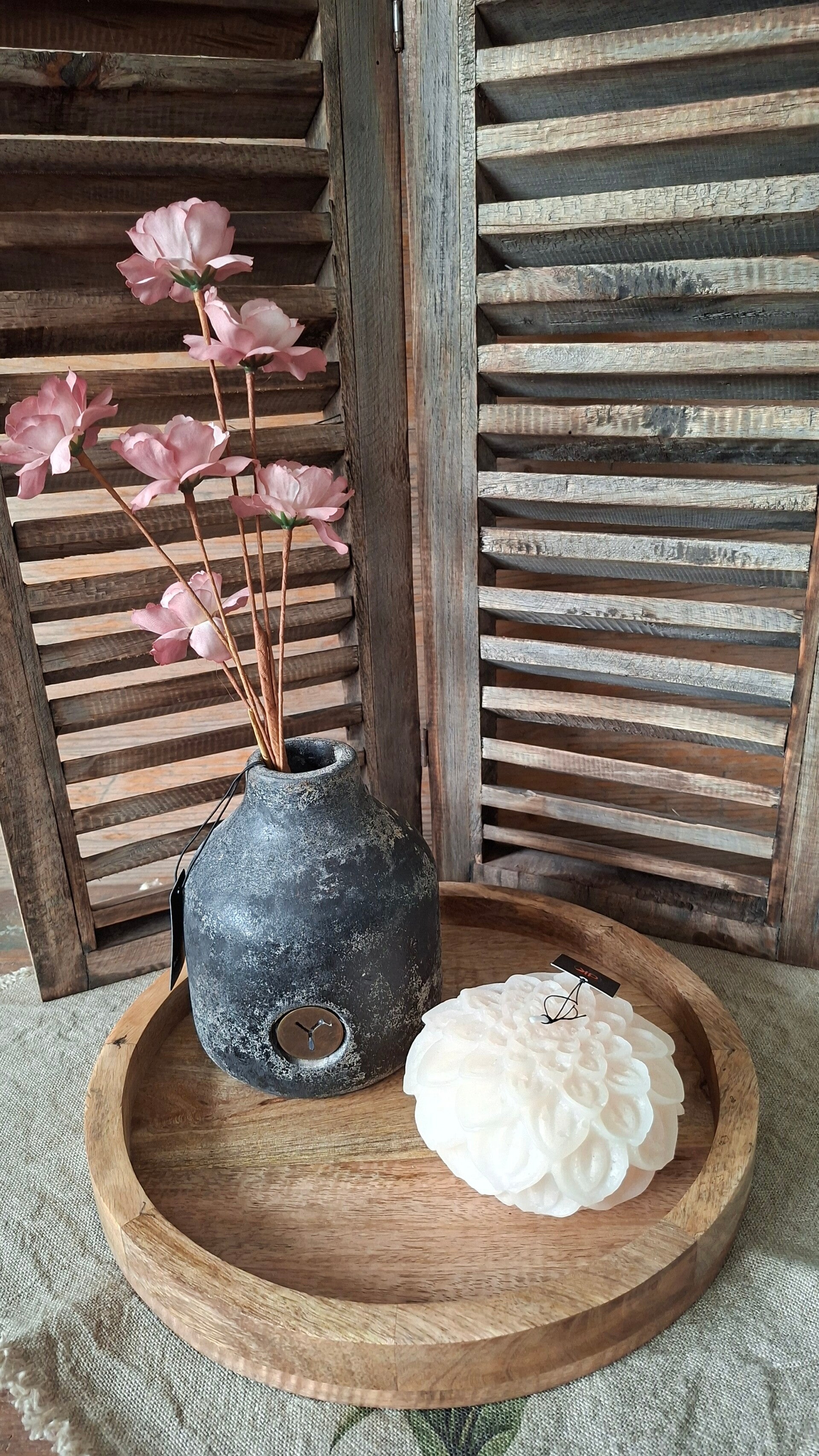 Mumbai mango houten dienblad D30cm