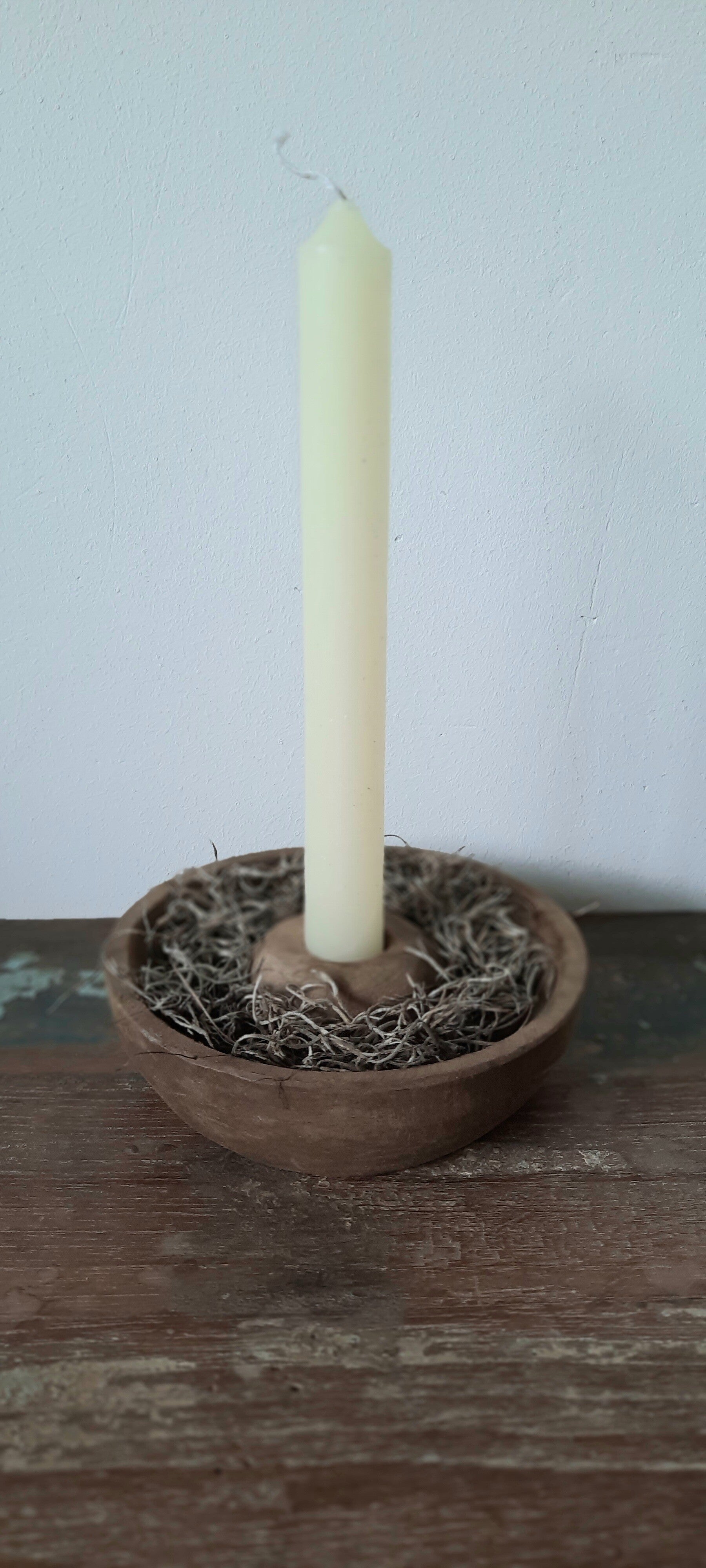 Houten kandelaar bakje maat M