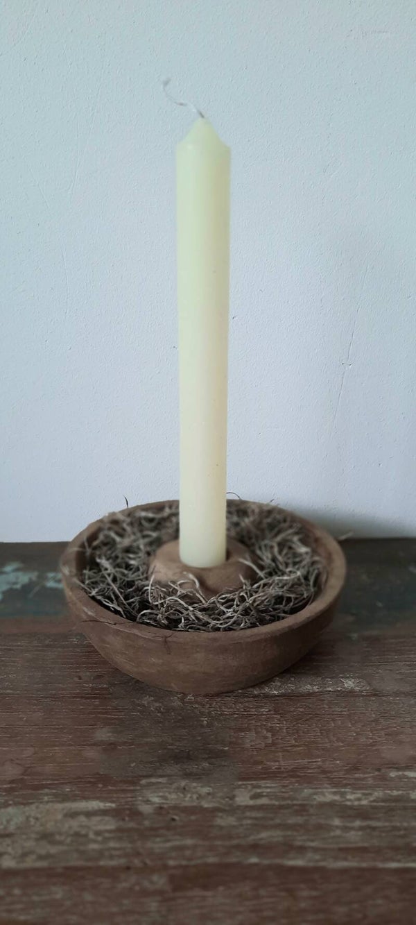 Houten kandelaar bakje maat M