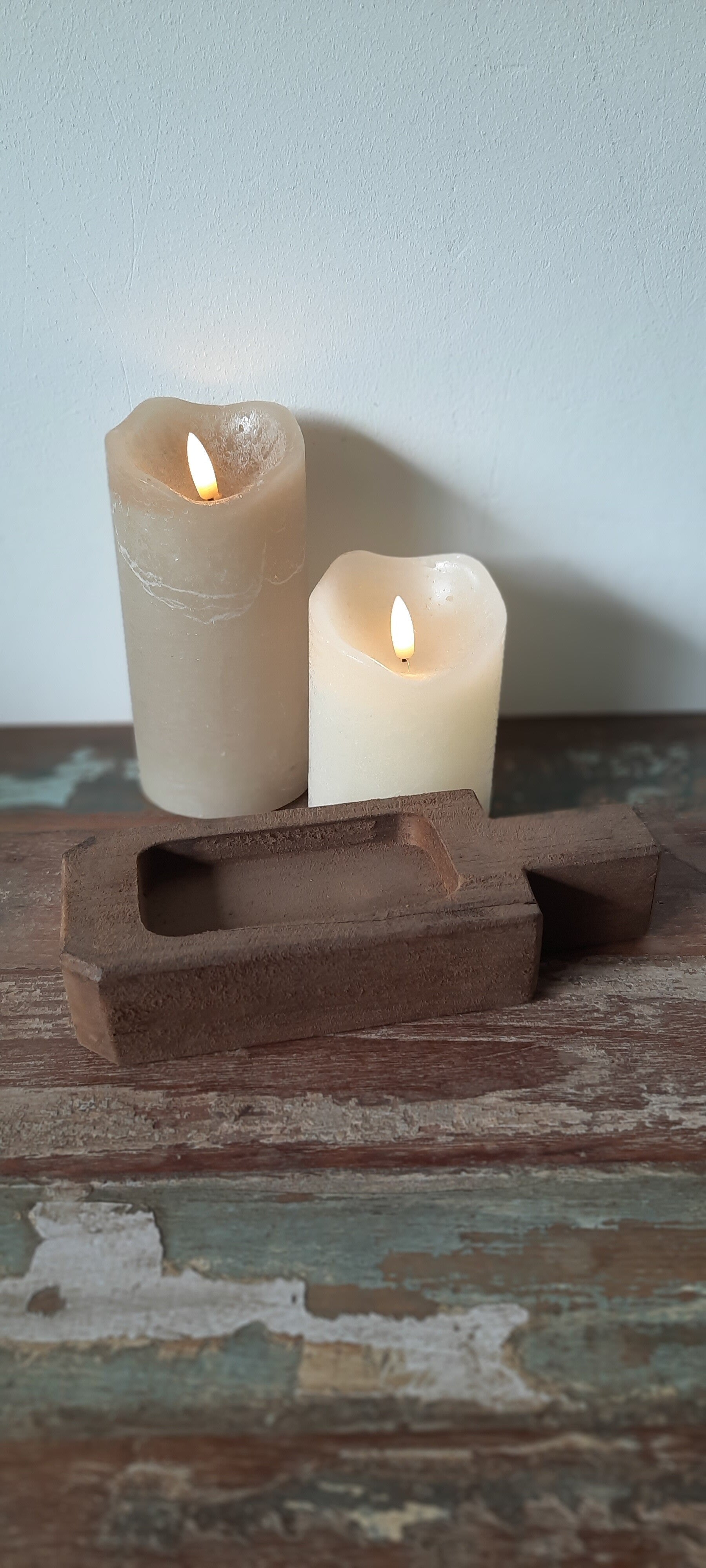 Rechthoekig houten schaaltje