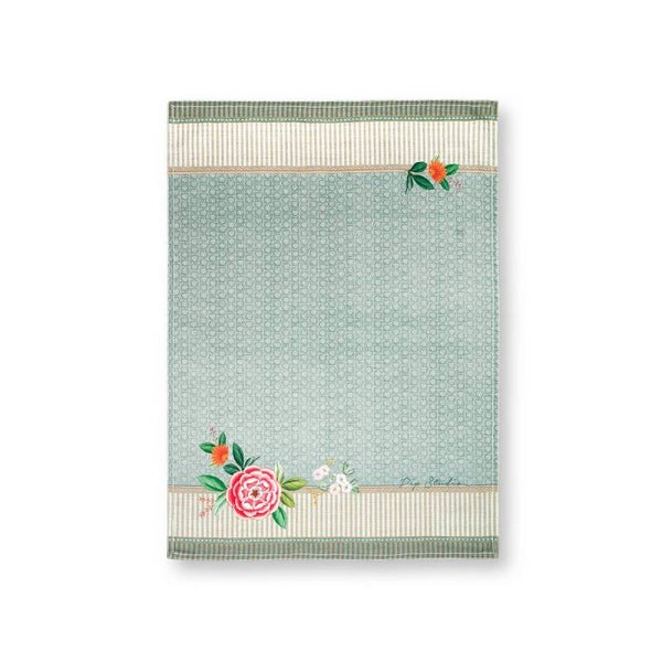 Pip Studio theedoek Blushing Birds Blue 50x70cm