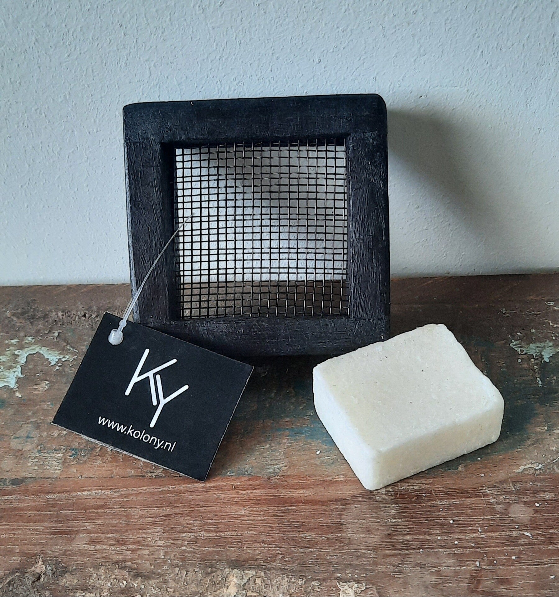 Houten rasp zwart voor geurblokjes