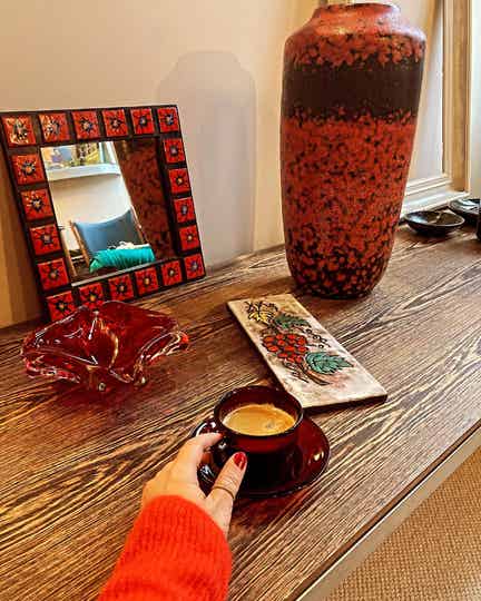 Vintage Italiaanse salon-/tv-tafel