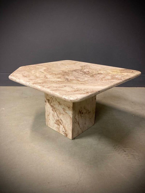Vintage marmeren koffie-/bijzettafel jaren ‘70