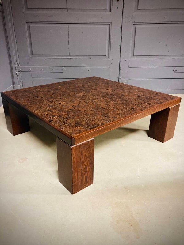 Brutalistische salontafel, Rolf Middelboe en Gorm Lindum, jaren ‘70 voor Tranekaer