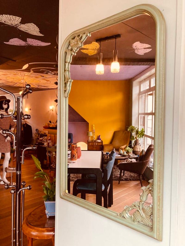 Art nouveau stijl spiegel