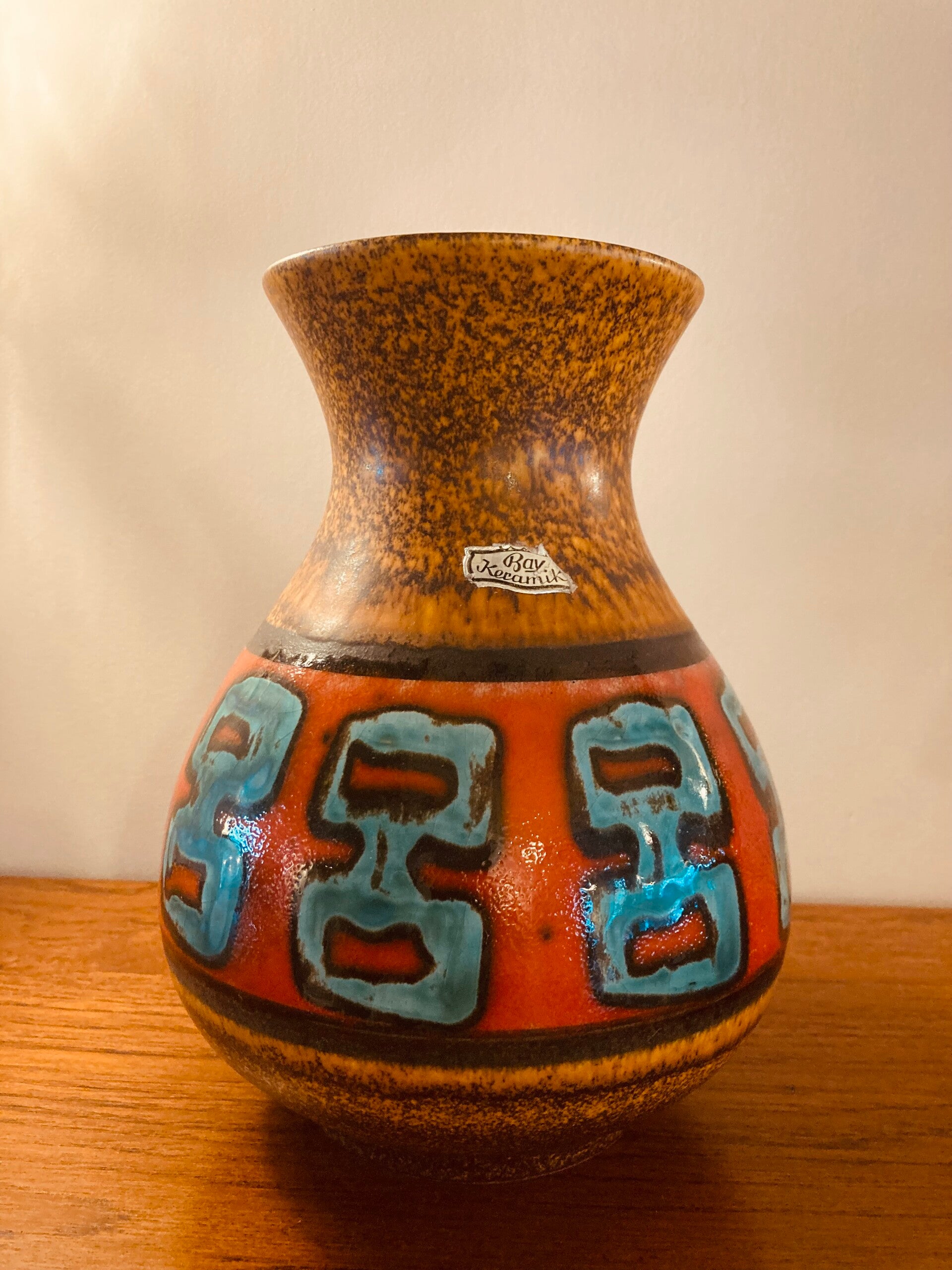 West-Germany vaas in sprekende kleuren, jaren ‘60/‘70