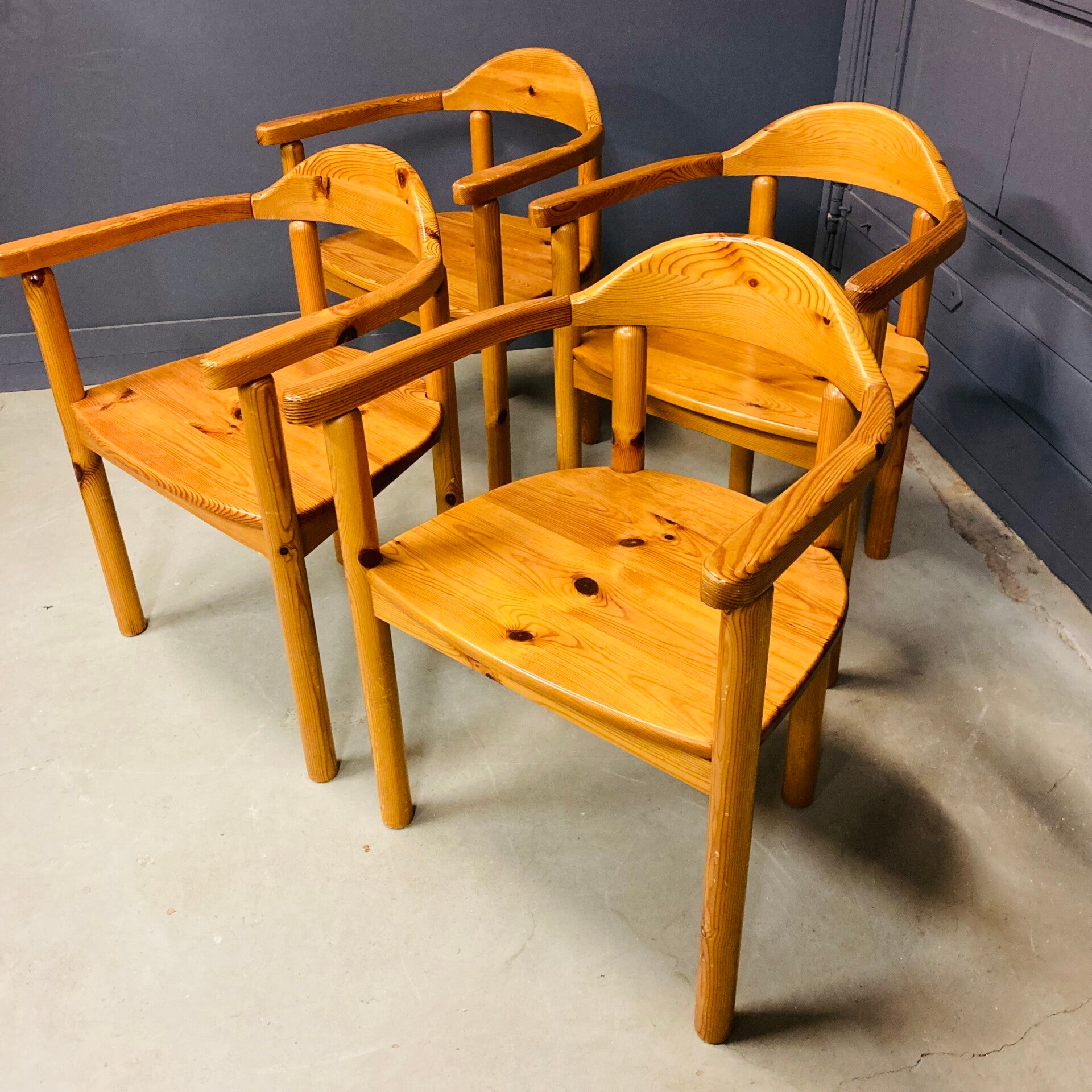 Set van 4 eettafelstoelen van Rainer Daumiller, Deens, jaren ‘80