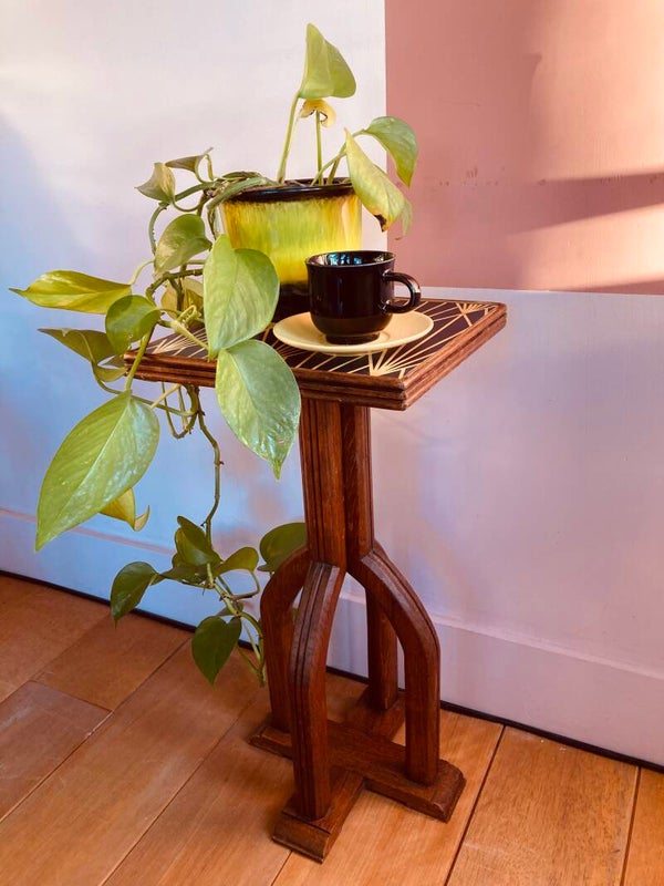 Vintage plantentafel, Berlage-stijl