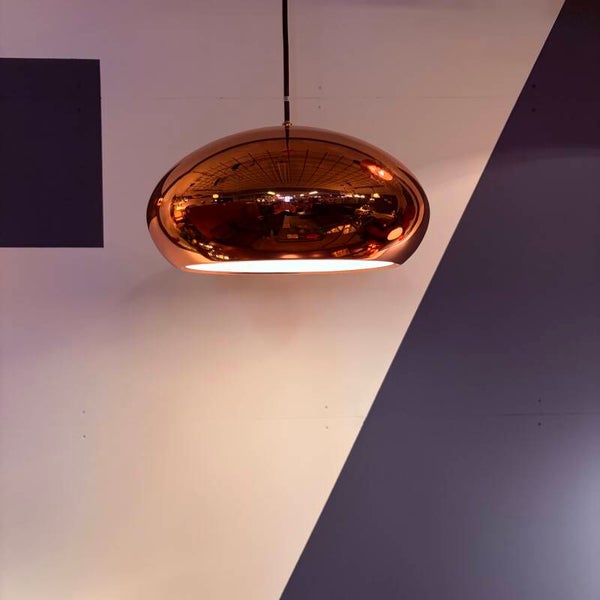 Koperen hanglamp A/S Copenhagen, Deens, jaren ‘90
