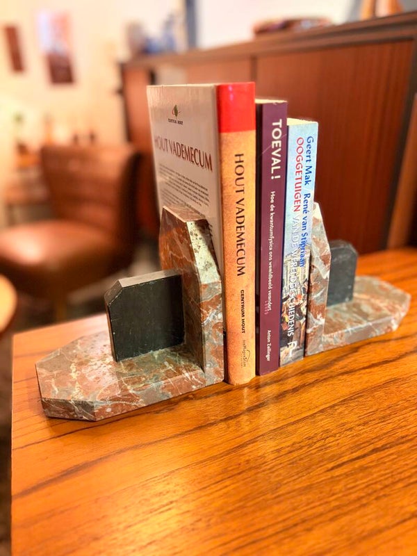 Marmeren boekensteunen jaren ‘30