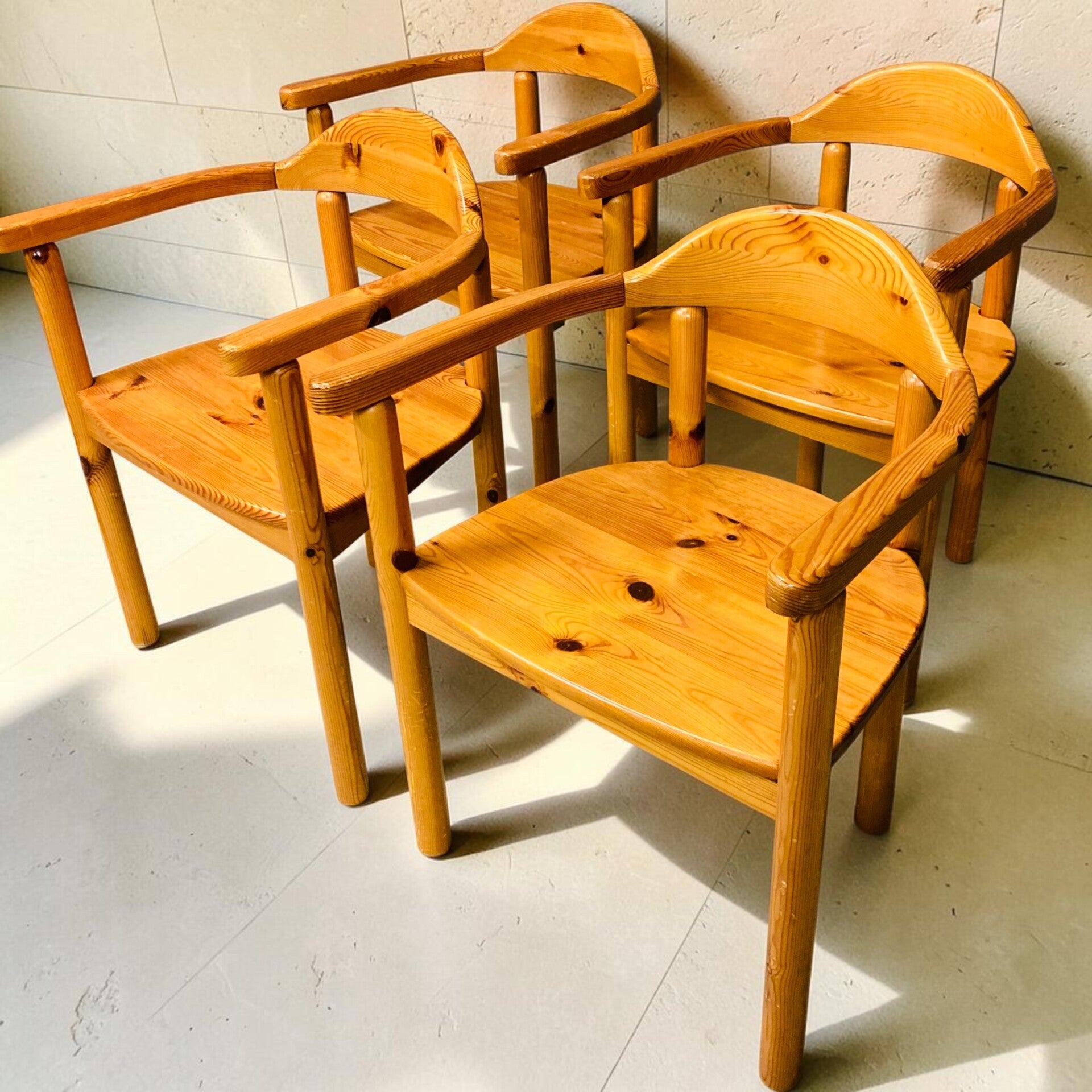 Set van 4 eettafelstoelen van Rainer Daumiller, Deens, jaren ‘80