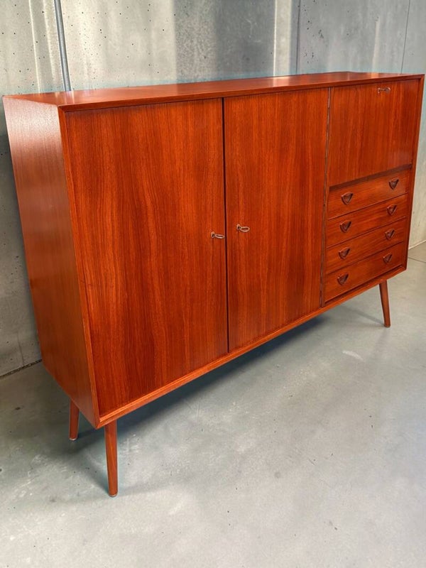 Hakro Highboard, mid-century, teak