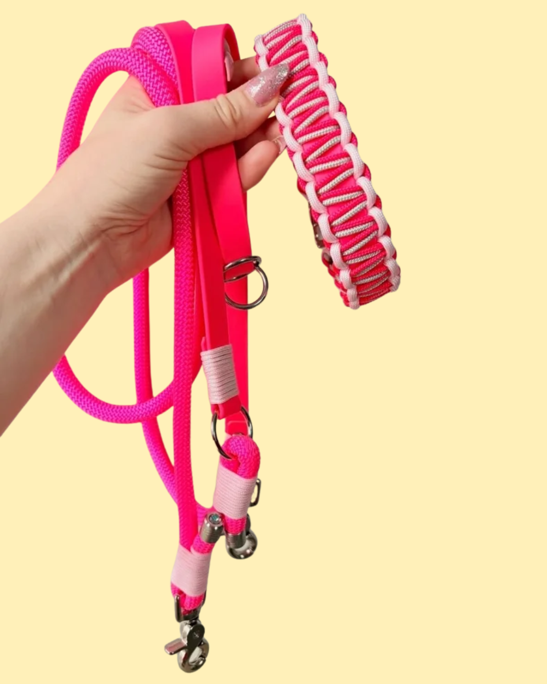 Set "Neon Love" Biothane x Tauseil x Paracord