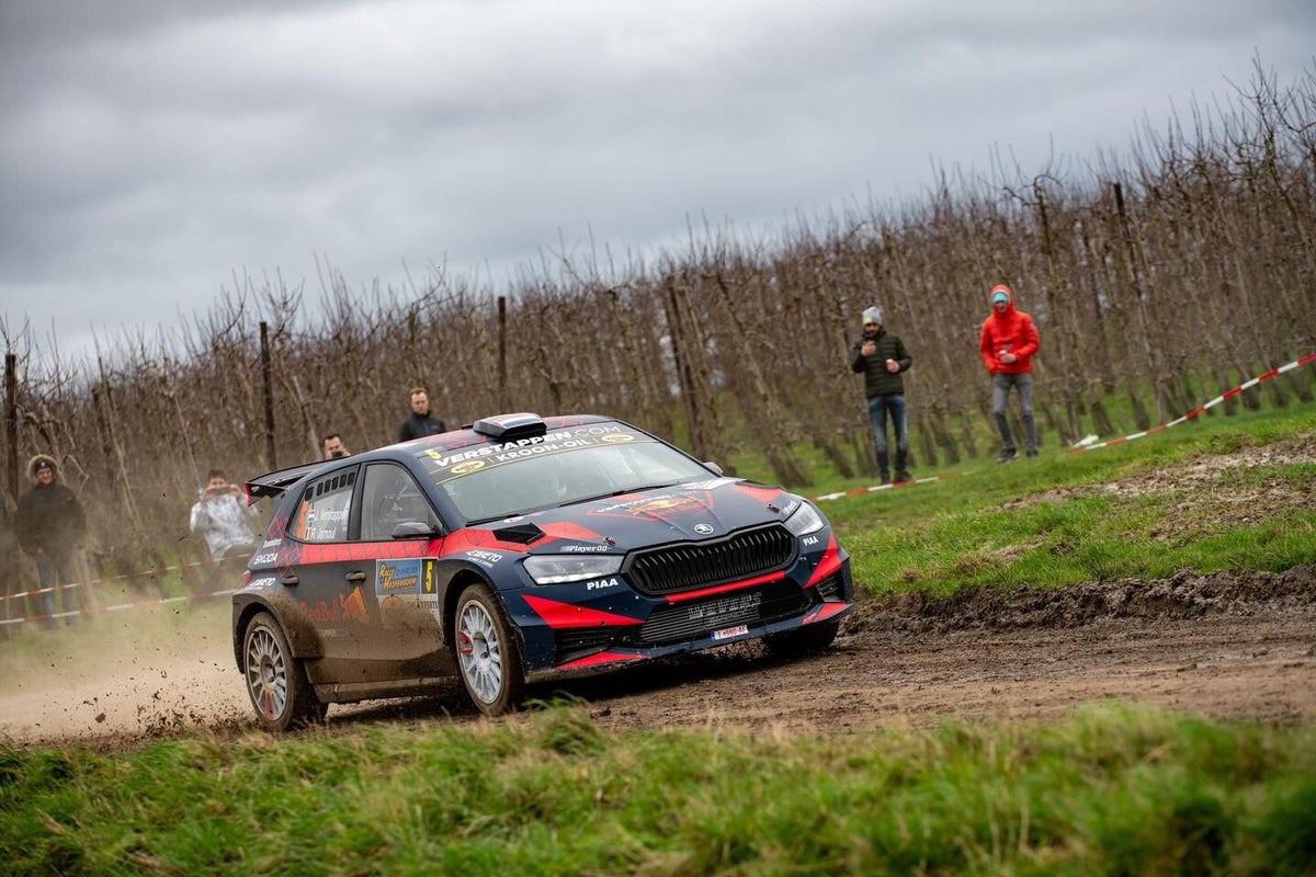 Jos Verstappen et Renaud Jamoul au départ du Rallye de Hannut 2024 ...
