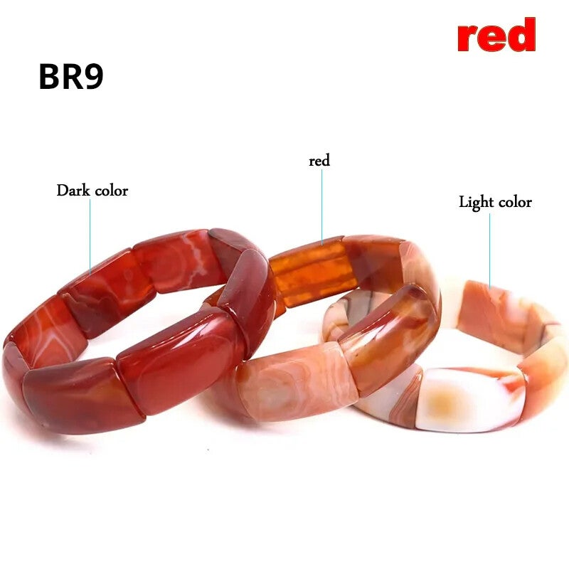 Bransoleta z czerwonego agatu