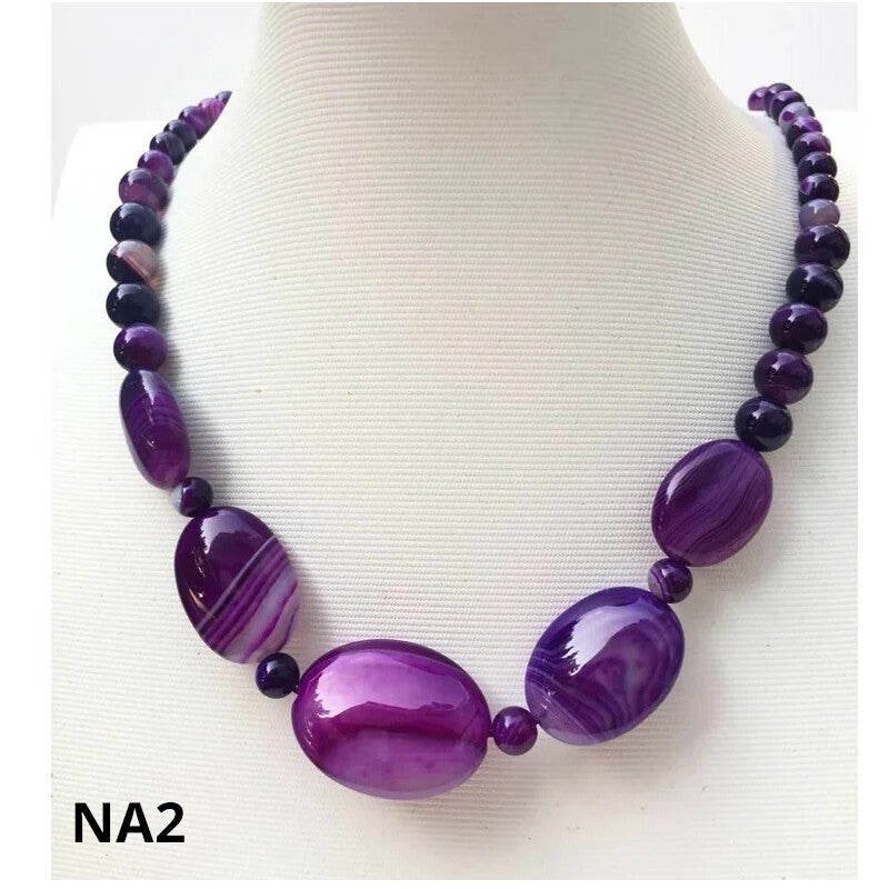 Naszyjnik z ametystów