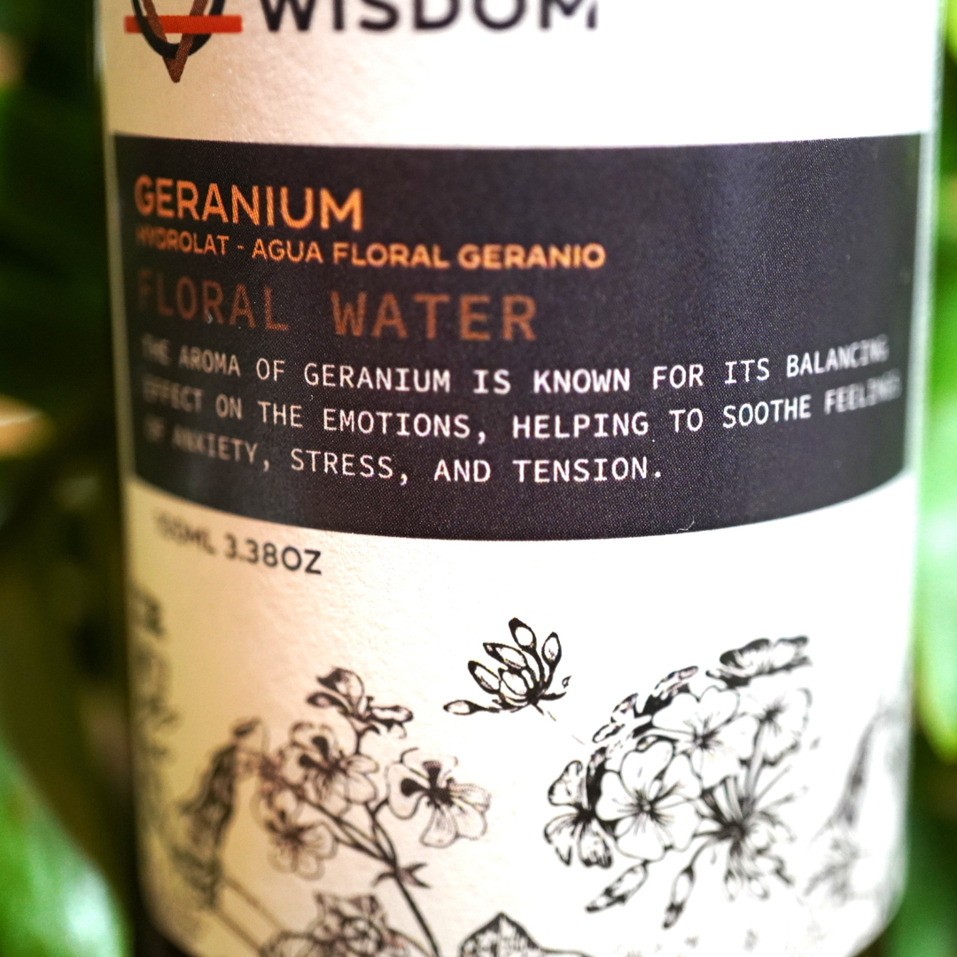 Geranium hydrolaat, bloemenwater, van Ancient Wisdom, 100 ml