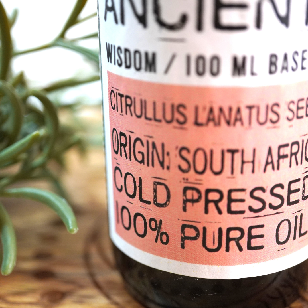Watermeloenzaad basisolie van Ancient Wisdom, 100 ml.