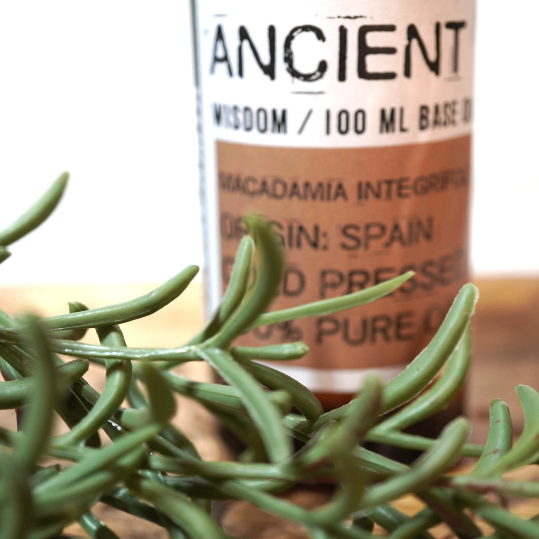 Macadamia Basisolie van Ancient Wisdom, 100 ml.