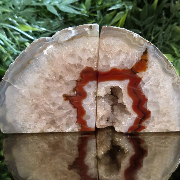 Agaat Boekensteun Set - 1445