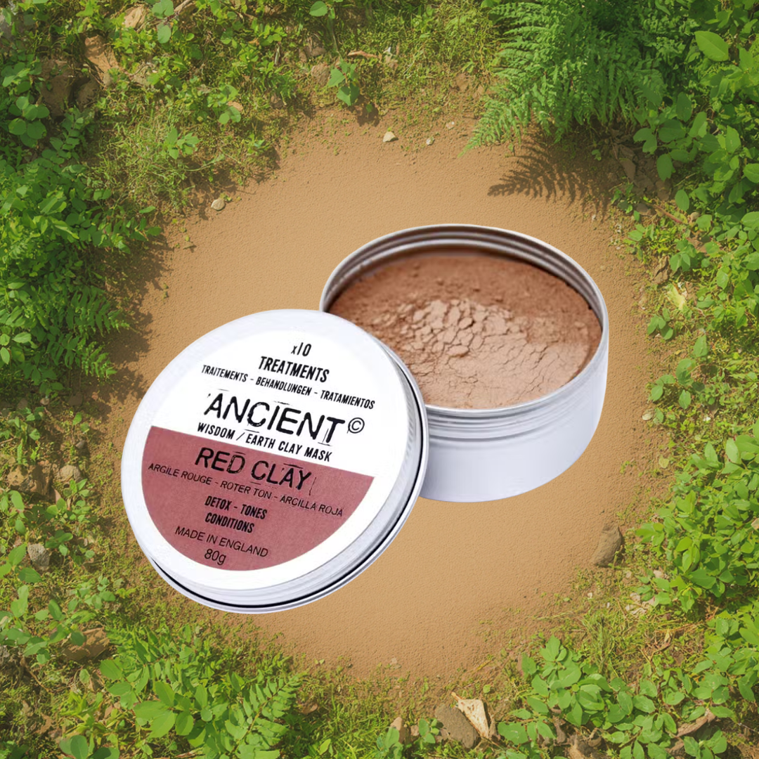 Rode kleipoeder masker van Ancient Wisdom