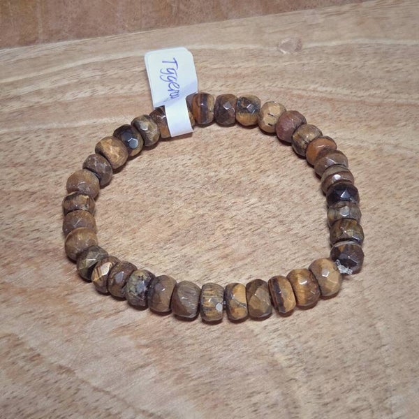 Tijgeroog Facet armband - 261852
