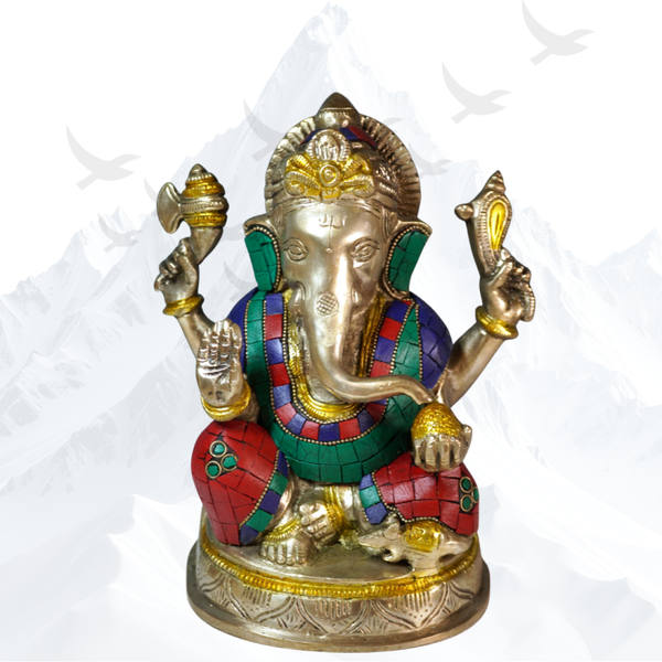 Ganesha Messing Beeld - 260038
