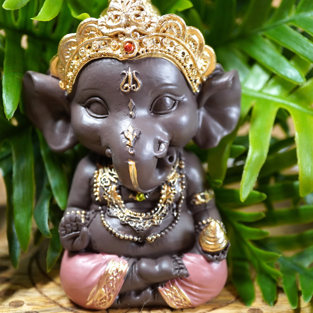 Baby Ganesha beeldje van polyresin