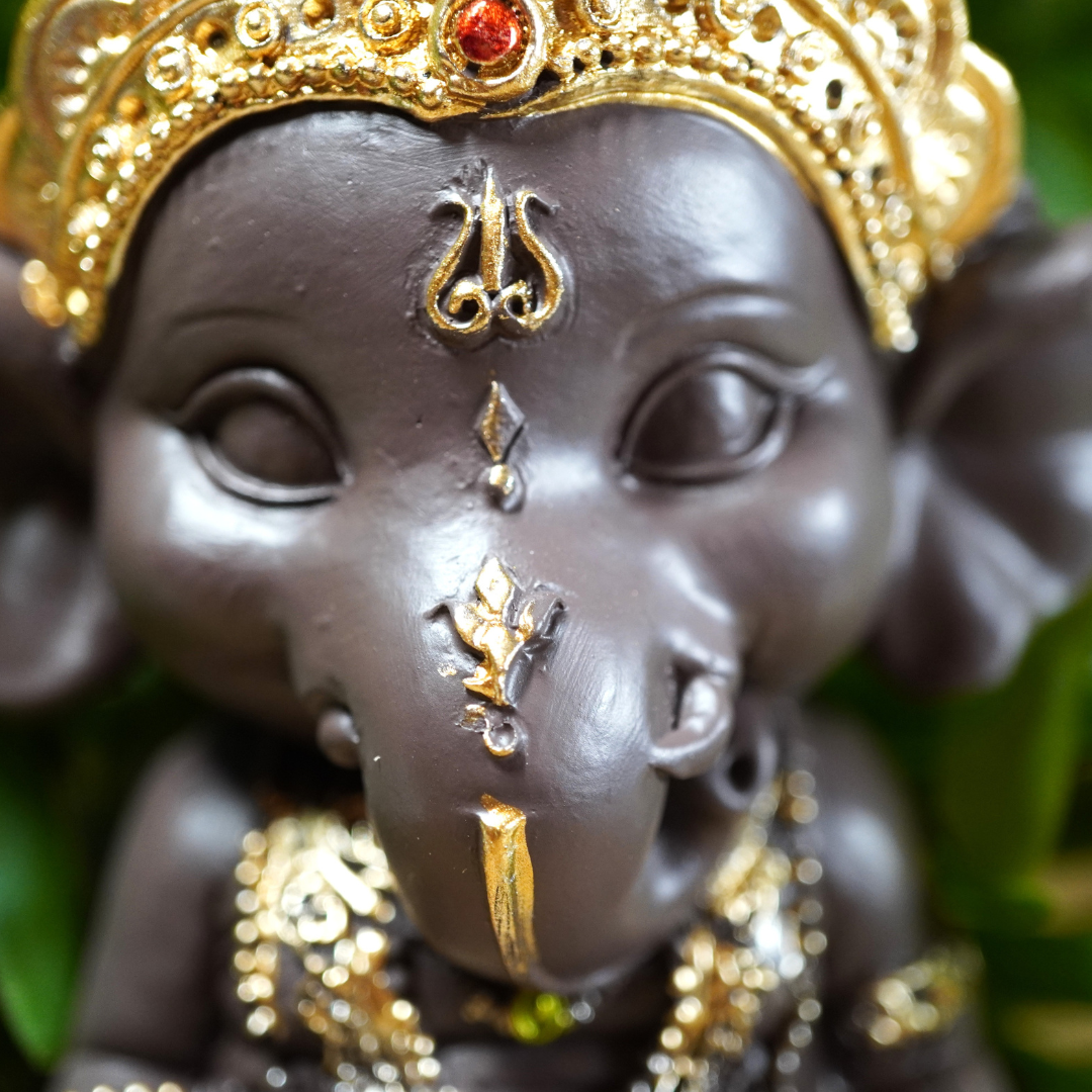 Baby Ganesha beeldje van polyresin