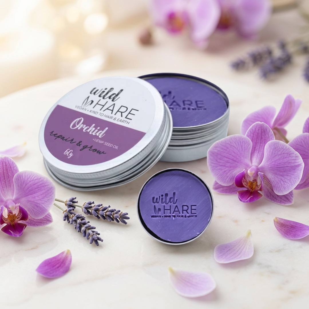 Wild Hare shampoo bar Orchid, ± 60 gram.