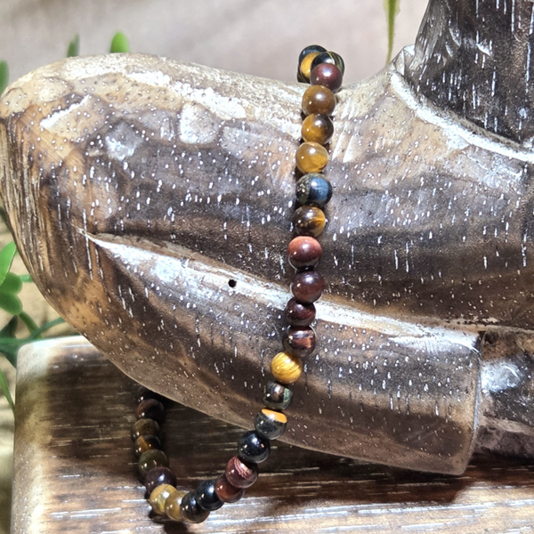 Tijgeroog Armband 4 mm - 261819