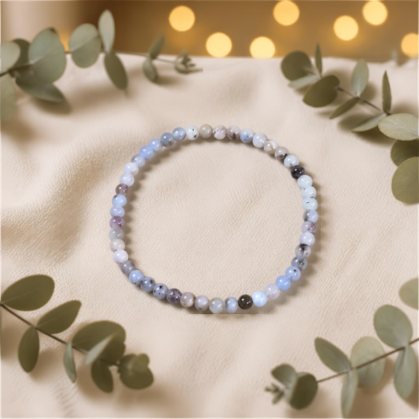 Aquamarijn Kralenarmband 4 mm - 261822