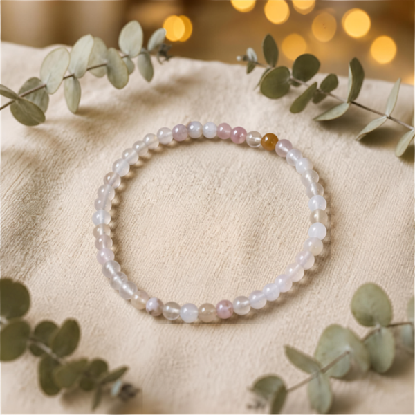 Bloemagaat Kralenarmband 4 mm - 261825