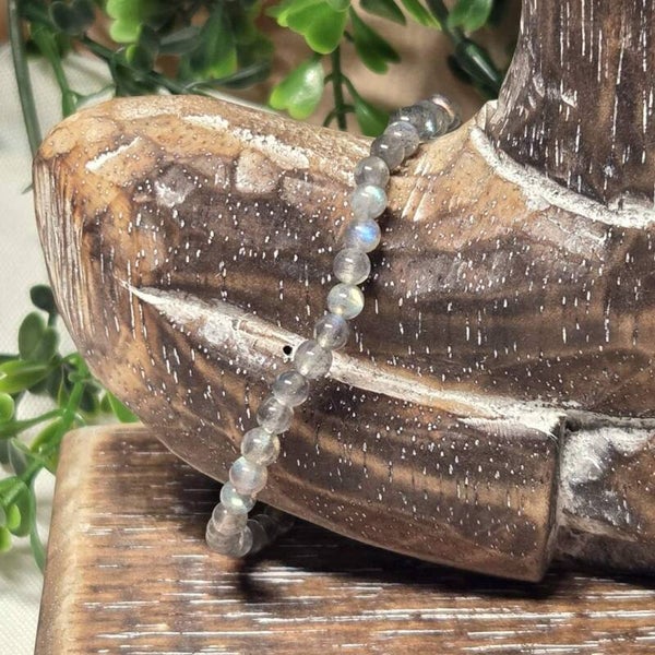 Armband Labradoriet AA 4 mm - 261834