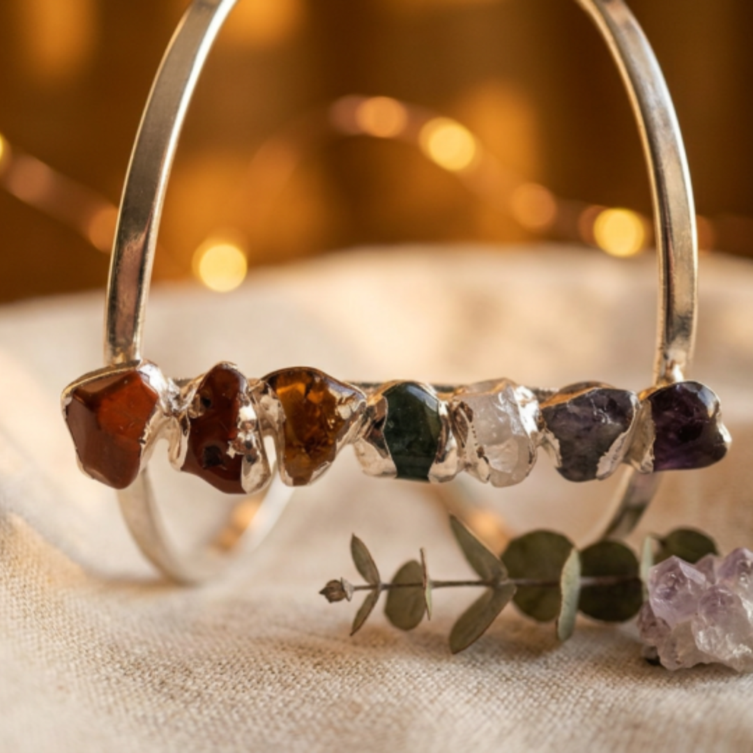 Chakra Armband Verstelbaar Verzilverd - 261845