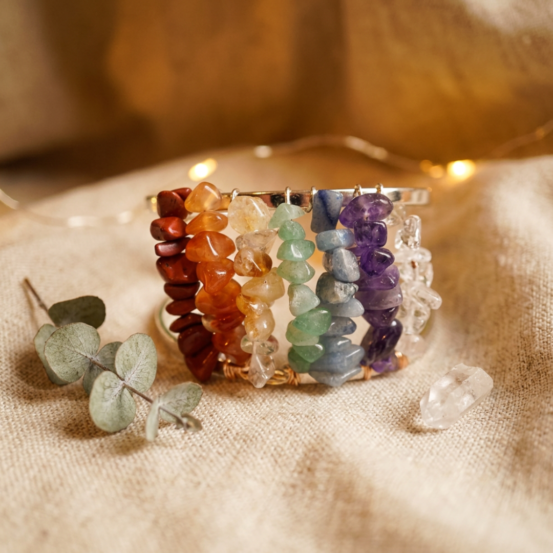 Chakra Armband Verstelbaar Verzilverd - 261846